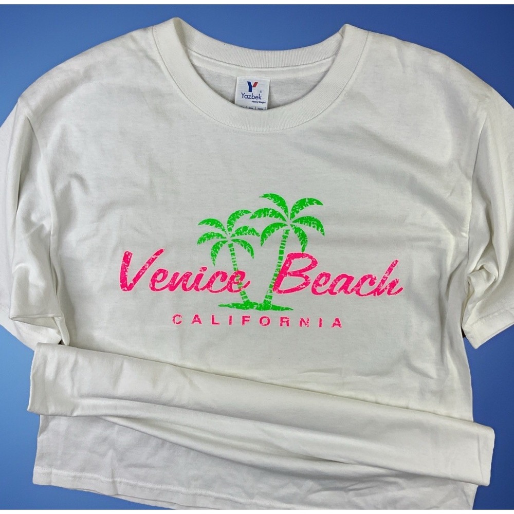 Vintage Venice Beach T-Shirt California‎ Graphic Tee Y2K Palms Retro Yazbek Sz M